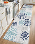 LUMI Anti Fatigue Kitchen Cushioned Mat for Floor, Padded Waterproof Runner for Standing, Stain Resistant Comfort Rugs for Home, Sink, Laundry, 24x87