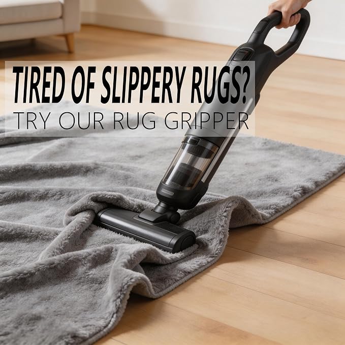 16Pcs Rug Gripper, Non Slip Rug Tape for Hardwood Floors and Tiles, Reusable Carpet Tape Double-Sided Adhesive Rug Stickers Keep Corners Flat