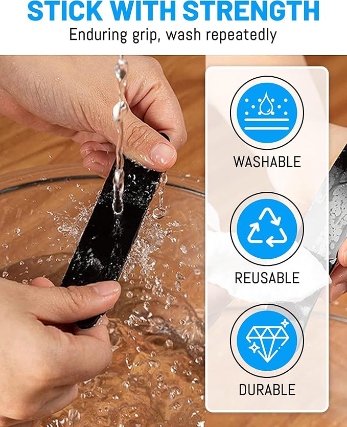 32 PCS Reusable Washable Grippers for Rugs, Highly adhesive and thin，Removable Rug Tape,Double Sided Non-Slip Rug Pads for Hardwood Floors and Carpet Corners,Keep Area Rugs Corners from Curling .