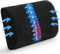 HIGOGOGO Lumbar Support Pillow for Recliner Chair/Accent Chair/Couch, Large Memory Foam Back Support Cushion for Elderly, Recliner Cushions for Back Rest, Pain Relief, Reading, Washable Cover, Black