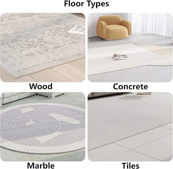Tecbeauty 25 Pcs Rug Tape, Non Slip Rug Pads Grippers for Hardwood Floors, Reusable and Washable Carpet Tape for Area Rugs to Keep Corners Flat