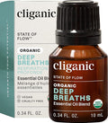 Cliganic Organic Essential Oils Blend - Deep Breaths - State of Flow (Packaging May Vary)