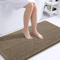 OLANLY Large Bathroom Rugs 40x24, Extra Soft Absorbent Chenille Bath Rugs, Rubber Backing Quick Dry, Machine Washable Bath Mats for Bathroom Floor, Tub and Shower, Home Decor Accessories, Tan