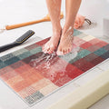 Shower Mat Bathtub Mat Non-Slip: 24x32 Inch, Soft Comfort Bath Mat with Drainage Holes, PVC Loofah Massage Bathmat for Shower, Tub, Bathroom, Wet Areas, Quick Drying