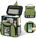Attmu Portable Shower Caddy College Tote Bag, Quick Dry Hanging Toiletry Bag, Large Capacity Mesh Shower Caddy Portable for College Dorm Room Essentials for Boys and Girls for Bath Camping (Green)