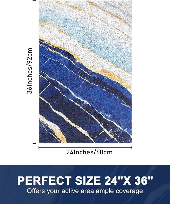 Shower Mat Non Slip, 24x36 Inch Extra Large Shower Mats for Inside Shower, Soft PVC Loofah Shower Mat Trimable,No Odor Shower Stall Mats for Elderly Kids, Quick Drying and Easy to Clean