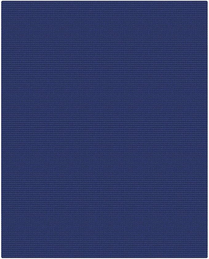 KOZYFLY Washable 4x5 Entry Woven Area Rug, Braided Throw Rugs for Entryway, Non Slip Door Mat Indoor Entrance, Flatweave Carpet for Foyer, Bedroom, Dining, Office, Royal Blue/Navy