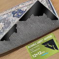 24 Pcs Large Non Slip Rug Pads Carpet Tape for Hardwood & Tile,No Residue | Reusable Extra Thick Double Sided Adhesive,Secures Area Rug Corners,Fits Laminate Carpet Floors,Rug Stickers,No Damage