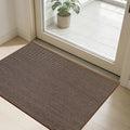 SMILOOL Front Door Mat Indoor Entrance, 24" x 36" Non-Slip Inside Door Mats for Entryway, Dirt Resistant and Absorbent Washable Doormat, Low Profile Entry Way Doormats for Patio, Porch, Dark Brown