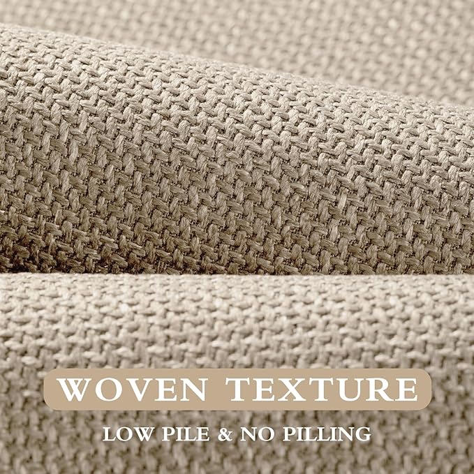 YIHOUSE Beige Bathroom Rug Sets 2 Piece, Bathroom Mat Quick Dry, Thin Bath Rug Set,Absorbent Bath Mat for Bath Room Non Slip Washable for Toilet and Floor(17"x24"+17"x32")