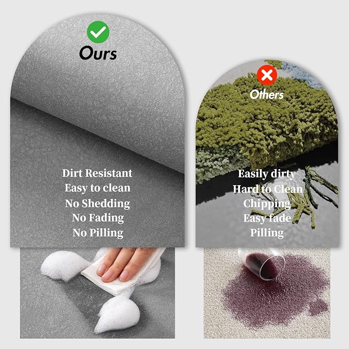 RUERYA Diatomaceous Earth Bath Mat Rug Super Absorbent Diatomite Stone Bath Mat Non Slip Quick Dry Thin Bathroom Mat Fit Under Door, Floor Rugs in Front of Bathtub,Shower Room,Sink,17"x27.5", Grey
