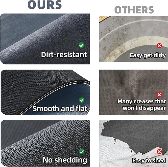 TYUU Bathroom Mat Quick Dry, Bathroom Rugs Non Slip Washable Thin Absorbent Bath Mat Fits Under Door Bathroom Floor Mat Perfect for Bath, Shower, or Sink 24"x70" Navy Blue