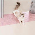 Uross Carpet Protector for Pets - Purple Cat Carpet Protector for Doorway, Anti Scratch Under Door Cat Protector Mat, Easy to Cut Plastic Scratch Stopper Guard Carpet 3.6FT