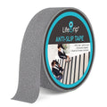 Lifegrip Anti Slip Traction Tape, 2 Inch x 60 Foot - Best Grip, Friction, Abrasive Adhesive for Stairs, Tread Step, Indoor, Outdoor, Grey (2" X 60')