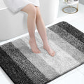 OLANLY Large Bathroom Rugs Mat 44x32, Extra Soft Absorbent Microfiber Bath Rugs, Rubber Backing, Quick Dry, Machine Washable Bath Mats for Bathroom Floor, Tub and Shower, Home Decor Accessories, Black