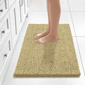 Bcoimo 30x20 Chenille Bath Mat – Non-Slip with Backing Bath Rug Ultra-Absorbent and Machine Washable Bathroom Mat Quick-Dry Design. Ideal for Bathroom Shower and Tub Areas