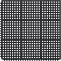 Ottomanson Heavy Duty Rubber Floor Mat – Non-Slip, Waterproof, Easy to Clean – Anti-Fatigue Mat for Commercial Kitchens, Restaurants, Workshops – Oil Resistant, Hose Washable – 36" x 36", Black