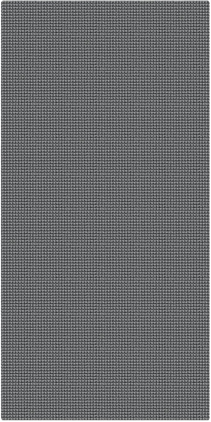KOZYFLY 3x6 Washable Runner Rug, Non Slip Wide Runners for Hallway, Woven Large Entryway Runners, Braided Floor Carpet Runner for Entry, Kitchen, Bedside, Hall, Grey/Dark Grey
