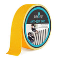 LifeGrip Anti Slip Traction Tape, 2 Inch x 60 Foot - Best Grip, Friction, Abrasive Adhesive for Stairs, Tread Step, Indoor, Outdoor, Yellow (2" X 60')