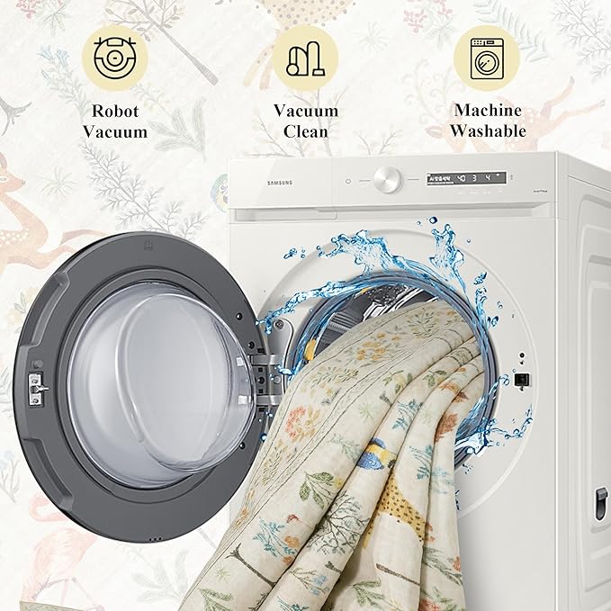 DUKINO 3x8 Washable Runner Rug, Low Pile Animal Print Non Slip Long Runner Rug for Kitchen, Lightweight & Non Shedding Indoor Carpet for Hallway, Kitchen, Entryway, Bathroom, Laundry, Beige