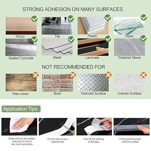 LLPT Grip Tape 8" x 16.5 Ft Clear Heavy Duty Anti Slip Tape for House Stairs Ladders Waterproof Indoor Non Slip Traction Strips for Bathroom Floor Steps Staircase Tread (ASC850PEVA)