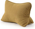 Pat. Pend. Corduroy Lumbar Support Back Pillow for Reading & Lounging, Ergonomic Triangle Cushion for Sofa, Armchair & Bed Sitting, Removable Washable Cover, Mustard Yellow