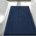 Bcoimo Large Bathroom Rug, Chenille Bath Mat with High Low Pile Design, Soft Absorbent Non Slip Bath Rug, Machine Washable Quick Dry Mat for Shower, Tub, Sink and Vanity