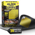 Alien Grip Rug Gripper Carpet Tape - 20pcs, 4x4 in. Anti-Slip Hardwood, Tile Floor, No Damage - Double Sided Reusable, Non Slip Corner Rug Pads - As Seen on TV