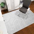 Office Chair Mat for Hardwood Floor, 60"x45" Easy Glide Computer Desk Mat Protector for Rolling Chair Under Desk Rug Nonslip Backing, Machine Wash, (Modern)