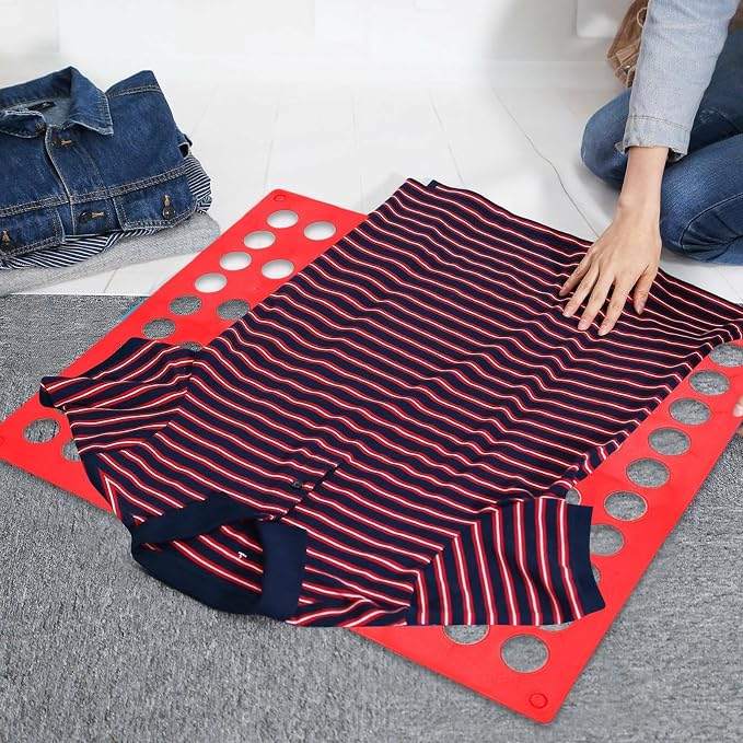 Clothes Folding Board, T-Shirt Folder, Fast Foldable Household Liner Sorter, Home Storage Tool, Laundry Sorter Helper Liner for Dorm Travel Hotel