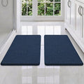Bcoimo Bathroom Rug Set, Chenille Bathroom Rugs, Absorbent Non Slip Plush Bath Mats, Machine Washable Fast Drying Floor Mats for Tub, Shower, Sink, Vanity