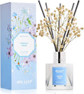 Airkeep Reed Diffuser Set,3.38 fl oz (100 ml) - Freesia Pear Oil Diffusers with 8 Reed Sticks, Home Fragrance Reed Diffuser for Bathroom Shelf Decor