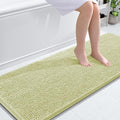 OLANLY Bathroom Runner Rugs 59x24, Soft Absorbent Chenille Bath Rugs, Rubber Backing Quick Dry, Machine Washable Long Bath Mats for Bathroom Floor, Tub and Shower, Home Decor Accessories, Vanilla