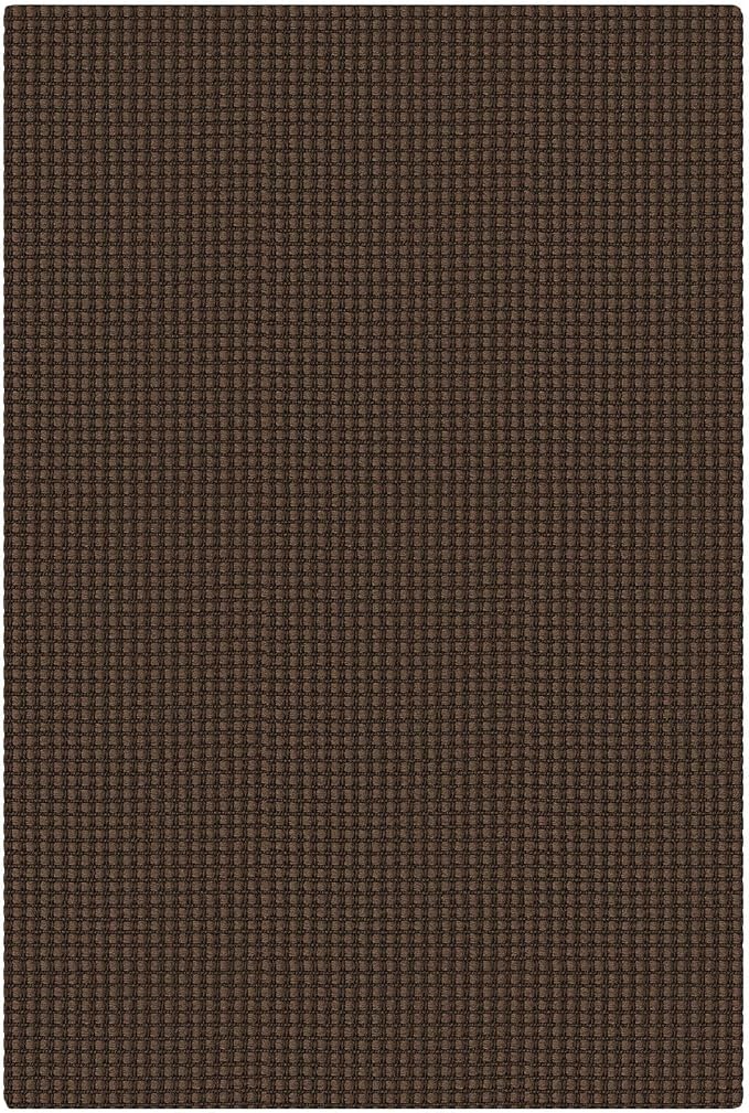 KOZYFLY Indoor Door Mat 2x3 ft Small Area Rugs Washable Front Door Mat Non Slip Rubber Backed Entryway Rug Cotton Entrance Doormat for Front Porch Bathroom Kitchen Bedroom, Brown/Dark Brown