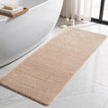 TYUU Bathroom Runner Rug, Ultra Soft Long Bath Mat Machine Washable Super Absorbent Quick Dry Bathroom Runner Rugs 24 x 60 Non Slip, Beige 24" x 60"
