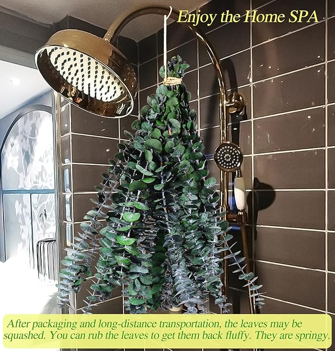 30 Pcs Dried Preserved Eucalyptus Stems Shower Bundle, 9oz 17" 100% Natural Fresh Eucalyptus Plant, Real Eucalyptus Leaves Branches for Shower Vase Filler, Dried Flowers Arrangement Home Decor
