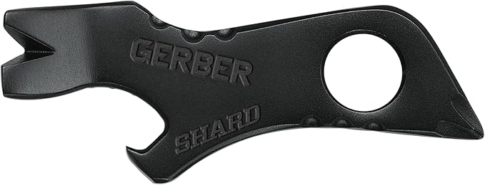Gerber Gear Shard Keychain - Multitool Keychain with Bottle Opener, Screwdriver, and Wire Stripper - EDC Gear and Equipment - Black