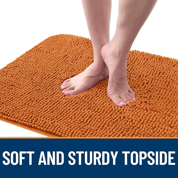 OLANLY Dog Door Mat for Muddy Paws 35x24, Absorbs Moisture and Dirt, Absorbent Non-Slip Washable Doormat, Quick Dry Chenille Mud Mat for Dogs, Entry Indoor Entryway Carpet for Inside Floor, Clay