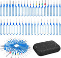 Terminal Removal Tool Kit 41 Pcs Depinning Tool Electrical Connector Pin Removal Tool Kit Pin Extractor Tool Set Wire Terminal Release Tool for Automotive Car Household Devices - Blue