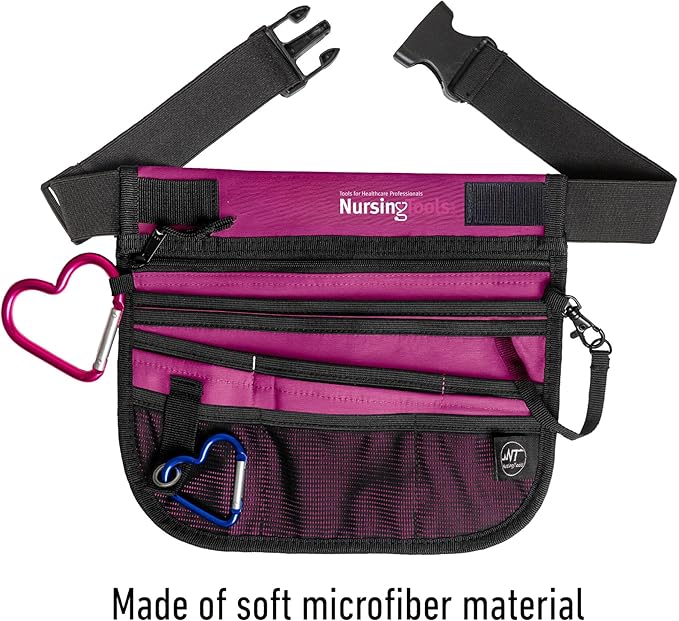 Kangapak Nurse Fanny Pack Multi Compartment Waist Organizer Tool Bag for Students, Practitioners & Medical Professionals