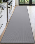 DEXI Kitchen Floor Mats Cushioned Anti Fatigue, 23x71, Large Wide Standing Runner Rug Waterproof, Comfort Memory Foam Padded for Front Sink Laundry, Grey