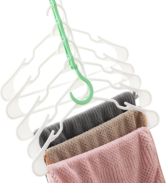 Mr. Pen- Space Saving Hangers, 8 pcs, 360° Rotating Hooks, Magic Cascading Hanger Organizer with 5 Enclosed Slots, Closet Organizers and Storage for Clothes, College Dorm Room Essentials