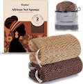 CORATED African Net Sponge Authentic, Shower Loofah Exfoliating Bath Sponge, Body Scrubber for Women and Men Daily Use Body Care, Travel Portable Bath Accessories Gifts for Women