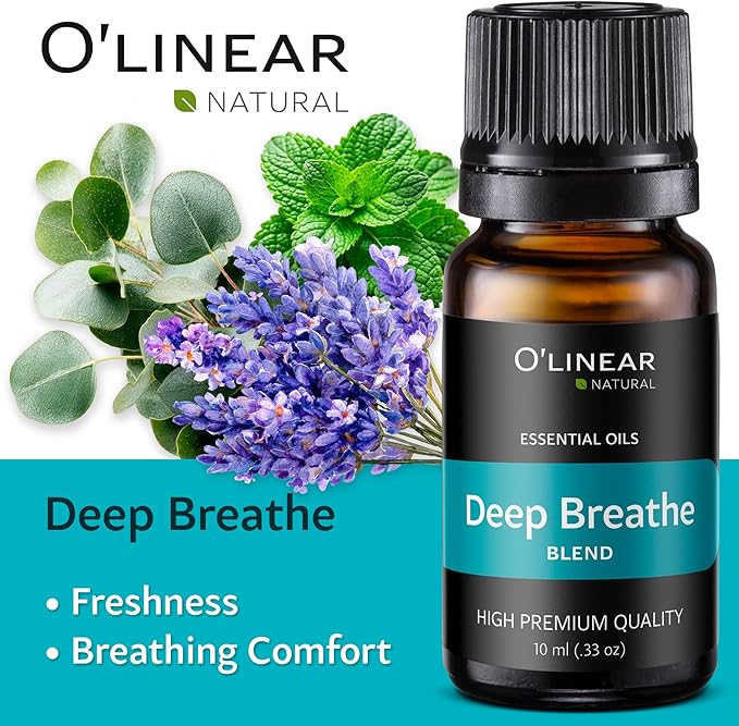 O'linear Essential Oils 6 Blends Set - Perfect for Humidifiers and Diffusers, Aromatherapy Diffuser Oils Scents, Essential Oil Kit for Home Use, Essential Oil Pack with Various Scents