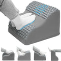 Foot Rest for Under Desk at Work, 3-Tier Foot Stool with Massage Dots and Thick High-Density Foam, Ergonomic Footrest with Washable Cover for Home and Office, Back, Legs & Hip Pain Relief, Grey