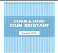 EHZNZIE Clear Blue Shower Curtain Liner 72x72, PEVA Waterproof Bath Curtain, No Chemical Smell, 3 Weighted Magnets, Durable with Rustproof Metal Grommets