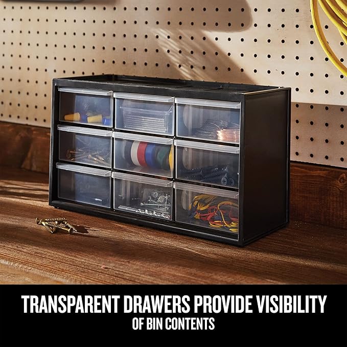 CRAFTSMAN Storage Organizer Bin System, 9 Compartment, Plastic (CMST40709) (Pack of 2)