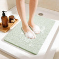 Joyhalo Shower Mat Bathtub Mat Non Slip, Bathmats Non Slip, Quick Drying Foot Scrubber Loofah Mats for Shower, Tub, Bathroom, Home, 17x24inch, Mint Green