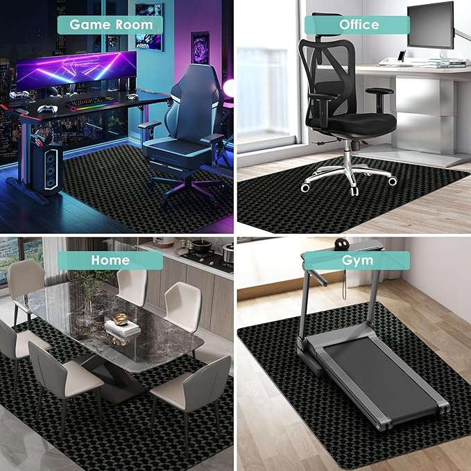 Vicwe Office Chair Mat for Hardwood Floor, 72" x 46" Large Office Chair Mats, Gaming Chair Mat for Hardwood, Easy Glide for Chairs, Multi-Purpose Floor Protector Desk Chair Mat for Home Office