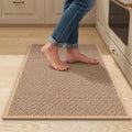Kitchen Mats for Floor - Kitchen Rugs Non Slip Washable 20"x32", Beige
